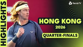 Musetti Takes On Wong; Bublik, Rublev & Shang In Action | Hong Kong 2026 Quarter-Final Highlights