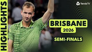 Daniil Medvedev Seeks First Final Of 2026 | Brisbane 2026 Semi-Final Highlights