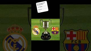 Реал Мадрид и барселона Кубок Испании 2025г #футбол