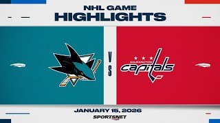 NHL Highlights | Sharks vs. Capitals - January 15, 2026