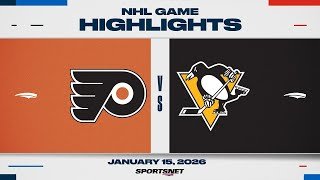 NHL Highlights | Flyers vs. Penguins - January 15, 2026