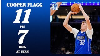 Cooper Flagg (11 PTS 7 REB) at Utah Jazz | Preseason | October 13, 2025