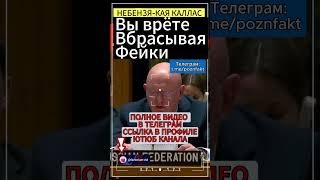 Врёте,вбрасывая фейки:Небензя-Кая Каллас #небензя #каллас #оон