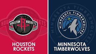 Houston Rockets vs Minnesota Timberwolves NBA Live Scoreboard