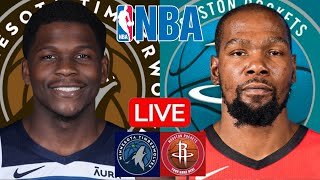 LIVE: MINNESOTA TIMBERWOLVES vs HOUSTON ROCKETS | NBA | PLAY BY PLAY | SCOREBOARD