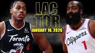 Los Angeles Clippers vs Toronto Raptors Full Game Highlights - January 16, 2026 | NBA Season