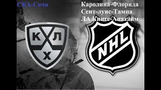 СКА-Сочи, Каролина-Флорида, Сент-Луис-Тампа, Лос-Анджелес-Анахайм прогнозы на хоккей 16 января 2026