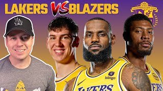 Lakers vs Blazers LIVE Play By Play & Reaction!