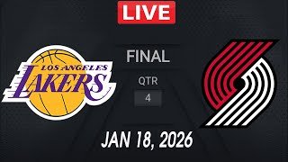 NBA LIVE! Los Angeles Lakers vs Portland Trail Blazers | January 18, 2026 NBA Regular Season LIVE