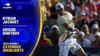 Kyrian Jacquet vs. Grigor Dimitrov Extended Highlights | 2024 US Open Round 1