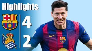 Barcelona vs Real Sociedad 4-2 - All Goals & Highlights - 2026