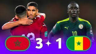 المغرب 🇲🇦  السنغال 🇸🇳  ملخص كامل ❤️ زئير الأطلس يطغى على التيرانجا.. ثلاثية مغربية في صمت 'كورونا'"