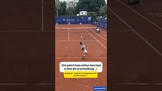 This point from Arthur Gea had a little bit of everything 🤌 #shorts #tennis #atpchallenger