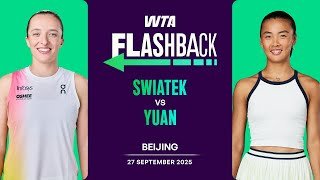 The last meeting of Swiatek vs. Yuan | 2025 Bejing Round 2 | WTA Match Highlights
