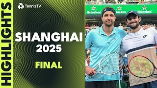 Cousins Arthur Rinderknech vs Valentin Vacherot Historic Final 🏆 | Shanghai 2025 Final Highlights