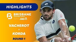 Valentin Vacherot v Sebastian Korda - 2026 Brisbane International Highlights | Wide World of Sports