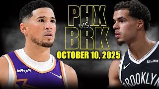Phoenix Suns vs Brooklyn Nets Full Game Highlights - October 10, 2025 | NBA Preseason