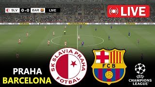 🔴LIVE : Slavia Prague vs Barcelona | Champions League 2025/26 | PES 21 Simulation Gameplay