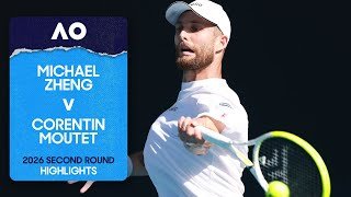 Michael Zheng v Corentin Moutet Highlights | Australian Open 2026 Second Round