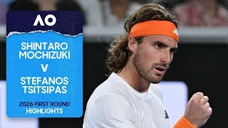 Shintaro Mochizuki v Stefanos Tsitsipas Highlights | Australian Open 2026 First Round
