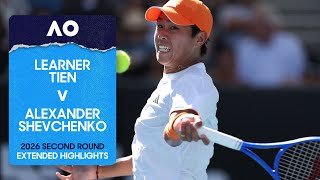 Learner Tien v Alexander Shevchenko Extended Highlights | Australian Open 2026 Second Round