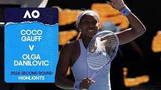 Coco Gauff v Olga Danilovic Highlights | Australian Open 2026 Second Round