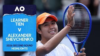 Learner Tien v Alexander Shevchenko Highlights | Australian Open 2026 Second Round