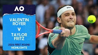 Valentin Royer v Taylor Fritz Highlights | Australian Open 2026 First Round