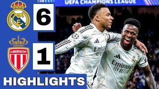 ⚪️Real Madrid vs Monaco (6-1) Extended HIGHLIGHTS | UEFA Champions League