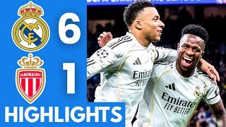 Real Madrid vs Monaco (6-1) Highlights | UEFA Champions League 2025/26