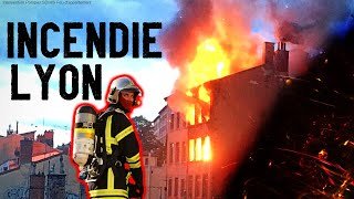 Intervention Pompier De Lyon Lors de L'incendie De La Croix  Rousse (SDMIS 69)