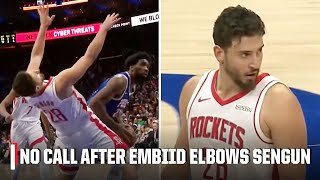 Joel Embiid's contact, stare-down on Alperen Sengun leads to Ime Udoka technical foul | NBA on ESPN