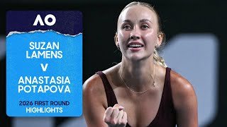 Suzan Lamens v Anastasia Potapova Highlights | Australian Open 2026 First Round