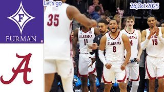 Alabama vs Furman FULL GAME | College basketball 2025 | Ncaa basketball 2025