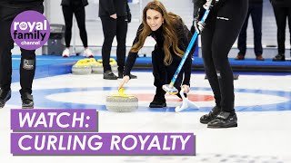 WATCH: Prince William and Princess Kate Take on Curling Challenge