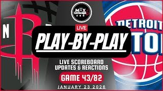 🔴LIVE - Houston Rockets vs Detroit Pistons - Play-By-Play & Reactions (1/23/26)
