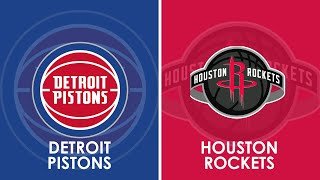 Detroit Pistons vs Houston Rockets NBA Live Scoreboard