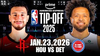 ROCKETS VS PISTONS | LIVE NBA Game Play-By-Play Reaction & Scoreboard