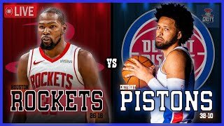 Houston Rockets VS Detroit Pistons LIVE Commentary Scoreboard | Pre and Post Game Coverage