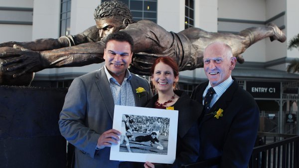 ‘This cannot leave’: Eden Park battles to keep Sir Michael Jones statue at national stadium