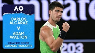 Carlos Alcaraz v Adam Walton Extended Highlights | Australian Open 2026 First Round