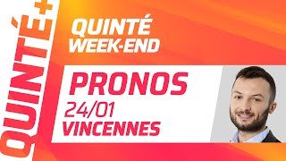 PRONOSTICS QUINTÉ+ DU JOUR 24 JANVIER À PARIS-VINCENNES | Quinté Week-End ⚡