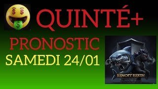 PRONOSTIC PMU QUINTE DU JOUR SAMEDI 24 JANVIER 2026 