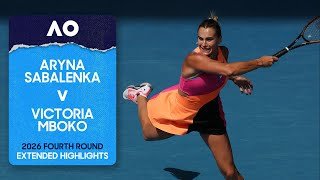 Aryna Sabalenka v Victoria Mboko Extended Highlights | Australian Open 2026 Fourth Round