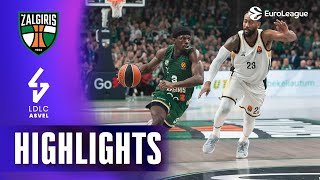 Lithuanian FIRE, French SILENCE | Zalgiris Kaunas - ASVEL | R8 BASKETBALL HIGHLIGHTS 2025-26