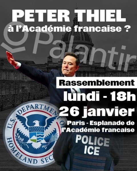 L’Académie Française ouvre ses portes au techno-fasciste Peter Thiel