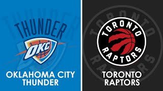 Oklahoma City Thunder vs Toronto Raptors NBA Live Scoreboard