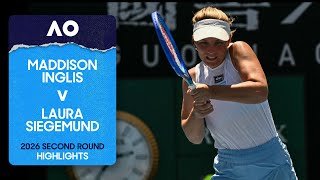 Maddison Inglis v Laura Siegemund Highlights | Australian Open 2026 Second Round