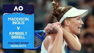 Maddison Inglis v Kimberly Birrell Highlights | Australian Open 2026 First Round