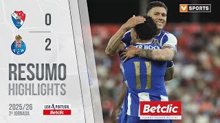 Resumo: Gil Vicente 0-2 FC Porto (Liga 25/26 #2)